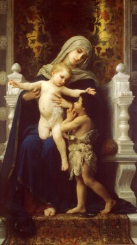 Bouguereau - Bouguereau - The Virgin, Baby Jesus And Saint John The Baptist (1881)